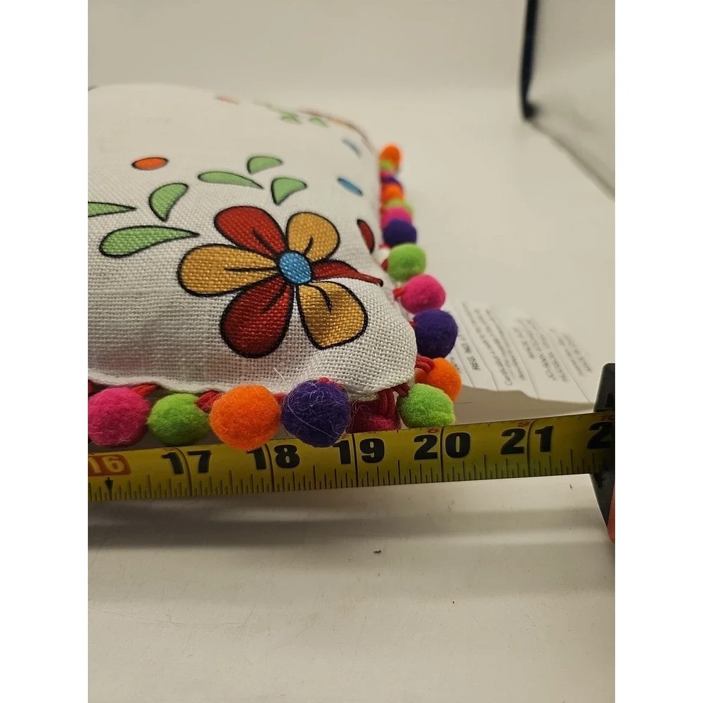 Day Of The Dead Poly Filled Pillow Sugar Skulls. Rectangular Long Smoke‎ Free Ho